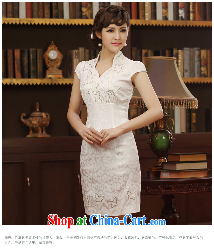 robes women 2014 Summer Fall dresses, daily embroidery improved dresses short stylish retro dresses white XXL pictures, price, brand platters! Elections are good character, the national distribution, so why buy now enjoy more preferential! Health