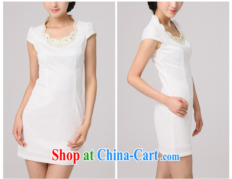 2014 summer dresses girls dresses improved stylish short-sleeve dresses autumn wind modern day retro dresses skirt white XXL pictures, price, brand platters! Elections are good character, the national distribution, so why buy now enjoy more preferential! Health
