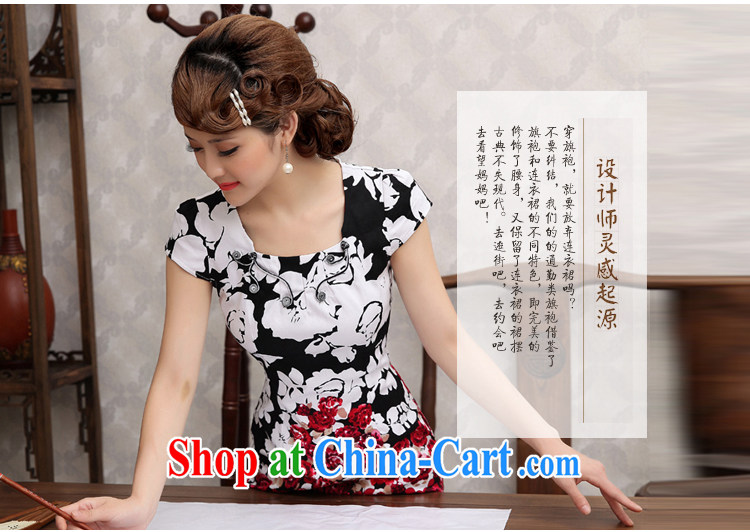 2014 summer dresses female retro Ethnic Wind hand-painted water the Phillips cheongsam dress short-sleeved improved cheongsam black XXL pictures, price, brand platters! Elections are good character, the national distribution, so why buy now enjoy more preferential! Health