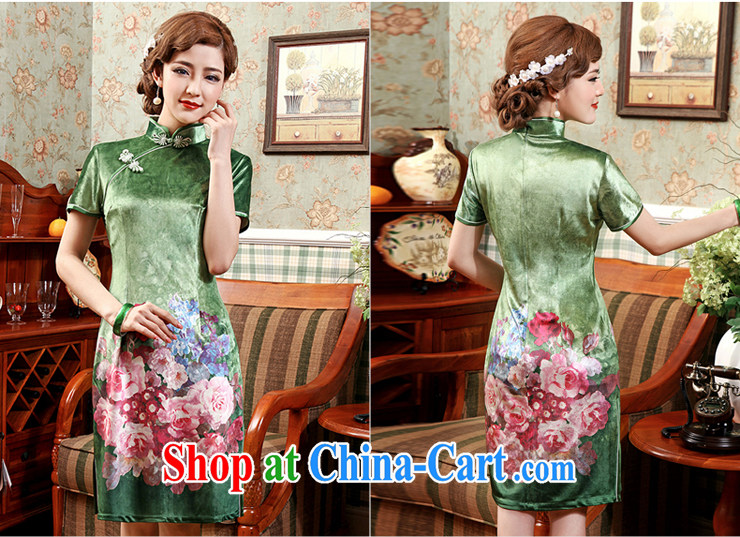 92,014 dresses female short-sleeved retro improved wool short, mother dresses female summer flowers cheongsam red 3XL pictures, price, brand platters! Elections are good character, the national distribution, so why buy now enjoy more preferential! Health