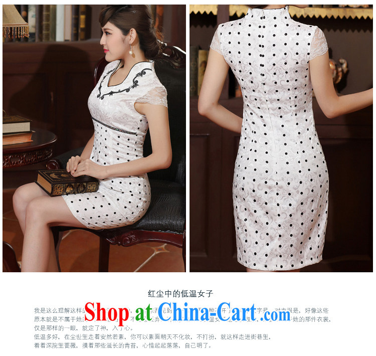 2014 summer dresses women's clothing style retro elegant dresses stylish and improved graphics thin daily white robes black XXL pictures, price, brand platters! Elections are good character, the national distribution, so why buy now enjoy more preferential! Health