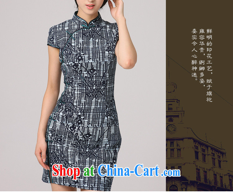 2014 summer dresses female Korea Daily noble stamp retro beauty charm graphics thin improved cheongsam the red tie cheongsam XXL pictures, price, brand platters! Elections are good character, the national distribution, so why buy now enjoy more preferential! Health