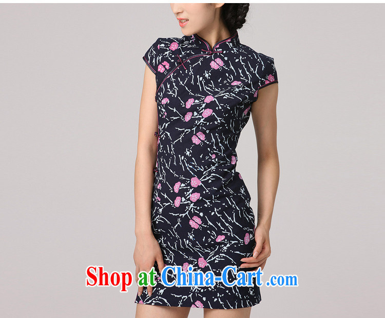 2014 summer dresses female Korea Daily noble stamp retro beauty charm graphics thin improved cheongsam the red tie cheongsam XXL pictures, price, brand platters! Elections are good character, the national distribution, so why buy now enjoy more preferential! Health