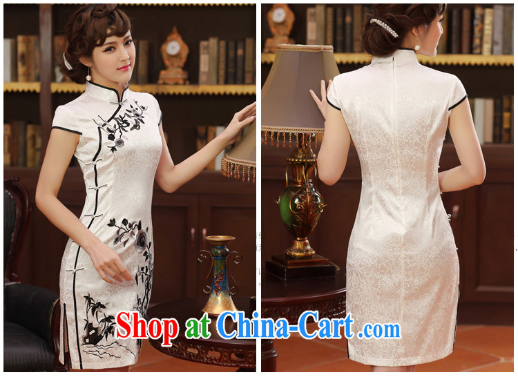 2014 summer dresses female temperament Phillips improved Stylish retro beauty Everyday Women cheongsam dress black XXL pictures, price, brand platters! Elections are good character, the national distribution, so why buy now enjoy more preferential! Health