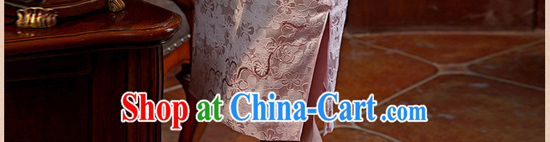 Dresses 2014 summer new, embroidery flowers short with Chinese improved cheongsam dress cheongsam pink XXL pictures, price, brand platters! Elections are good character, the national distribution, so why buy now enjoy more preferential! Health
