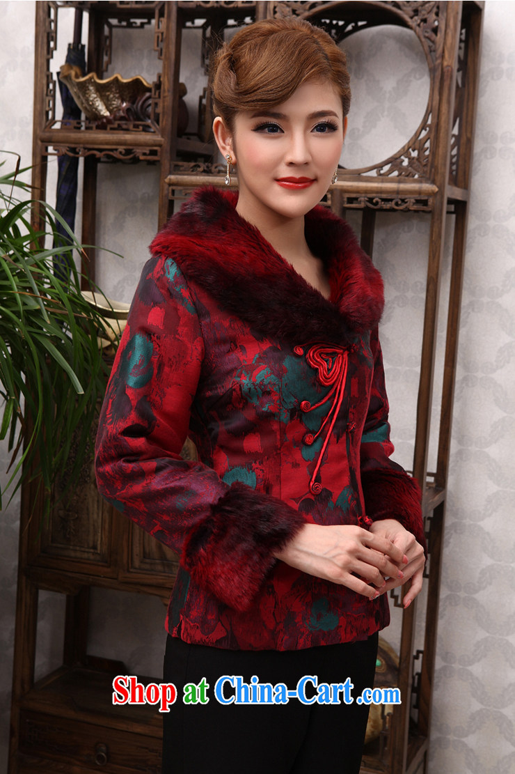 Dresses 2014 new, Chinese winter clothes Chinese elderly in quilted coat jacket mother load X 625 red 2 XL pictures, price, brand platters! Elections are good character, the national distribution, so why buy now enjoy more preferential! Health