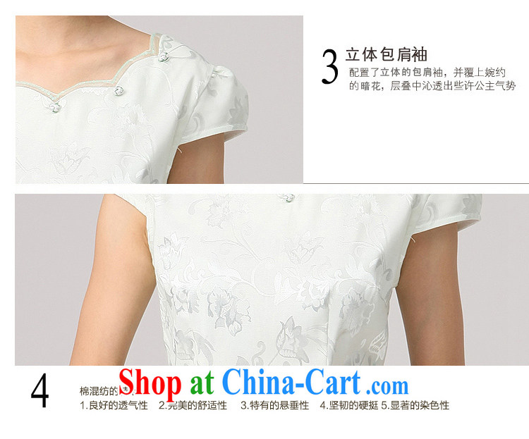 Dresses 2014 summer dress qipao Chinese national stamp duty improved stylish dresses with Ethnic Wind short cheongsam light green XXL pictures, price, brand platters! Elections are good character, the national distribution, so why buy now enjoy more preferential! Health