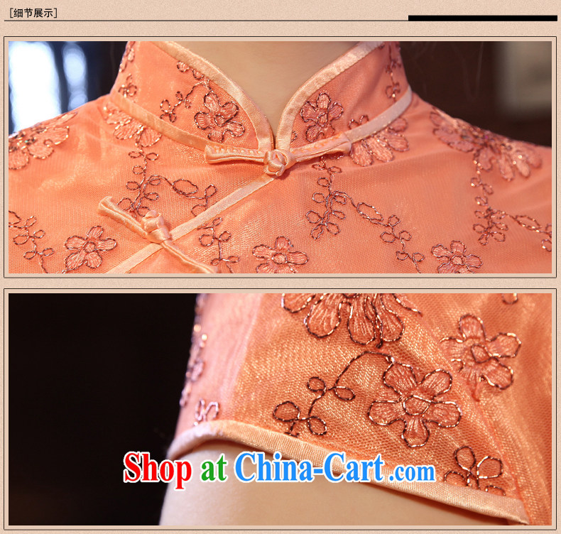 Dresses 2014 summer new lace beauty sense of improvement, Retro ethnic wind dresses dresses orange XXL pictures, price, brand platters! Elections are good character, the national distribution, so why buy now enjoy more preferential! Health