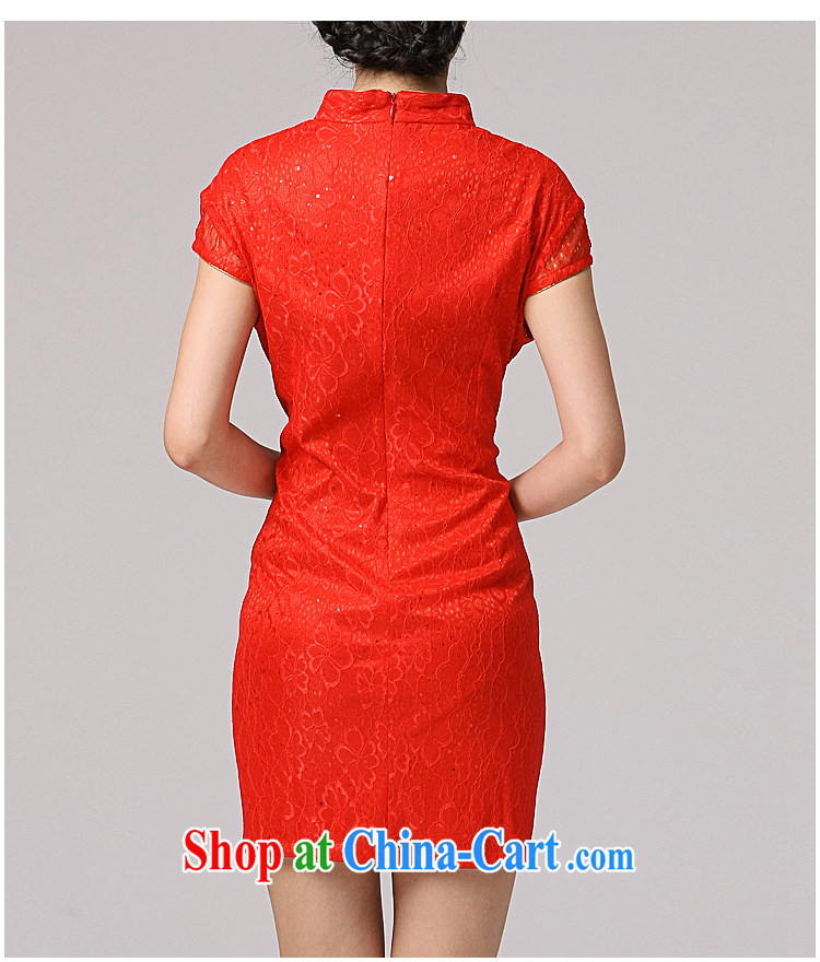 Dresses bridal wedding dresses wedding dresses short dresses, Chinese improved bows clothes summer retro dresses skirt red XXL pictures, price, brand platters! Elections are good character, the national distribution, so why buy now enjoy more preferential! Health
