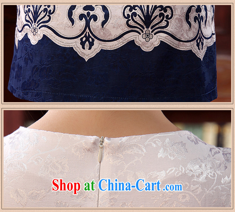 Dresses 2014 summer new improved stylish ethnic wind cheongsam dress retro beauty and unique dresses white 3XL pictures, price, brand platters! Elections are good character, the national distribution, so why buy now enjoy more preferential! Health