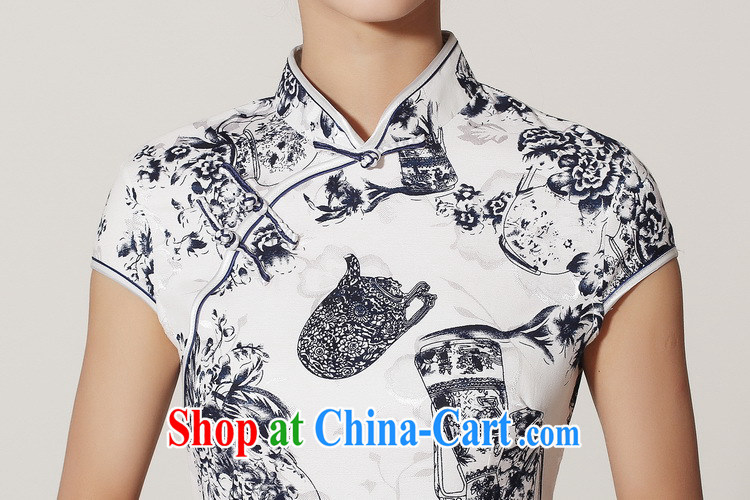 Take the new women with stylish and improved summer Chinese Chinese, for a tight linen porcelain was short-sleeved dresses blue and white porcelain 2 XL pictures, price, brand platters! Elections are good character, the national distribution, so why buy now enjoy more preferential! Health