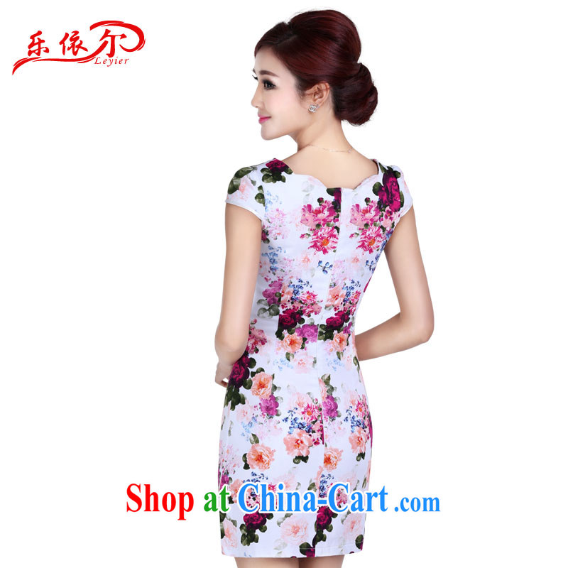 And, according to Ms. summer short-sleeved dresses girls retro stamp daily outfit classic and elegant short cheongsam dress LYE 1402 red XXL and, in accordance with (leyier), online shopping