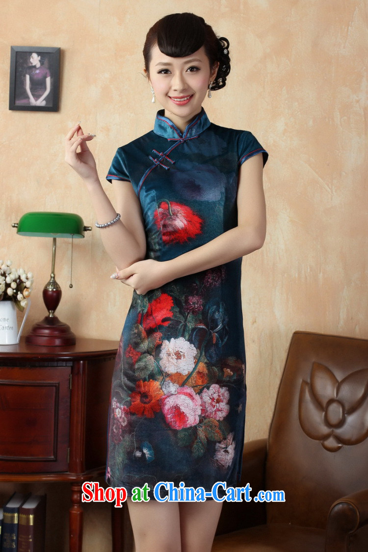 Take the new summer female Chinese improved cheongsam Chinese stretch the wool painting stylish classic short cheongsam TD 0011 XL pictures, price, brand platters! Elections are good character, the national distribution, so why buy now enjoy more preferential! Health