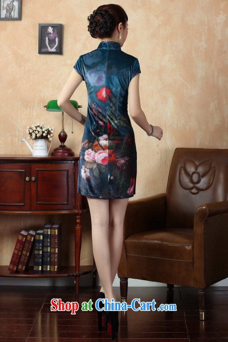 Take the new summer female Chinese improved cheongsam Chinese stretch the wool painting stylish classic short cheongsam TD 0011 XL pictures, price, brand platters! Elections are good character, the national distribution, so why buy now enjoy more preferential! Health