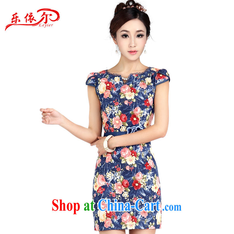 And, according to Ms. details beauty dresses retro stamp duty short-sleeved short denim skirt outfit girl quality qipao LYE 1403 blue _good quality fabrics_ XXL