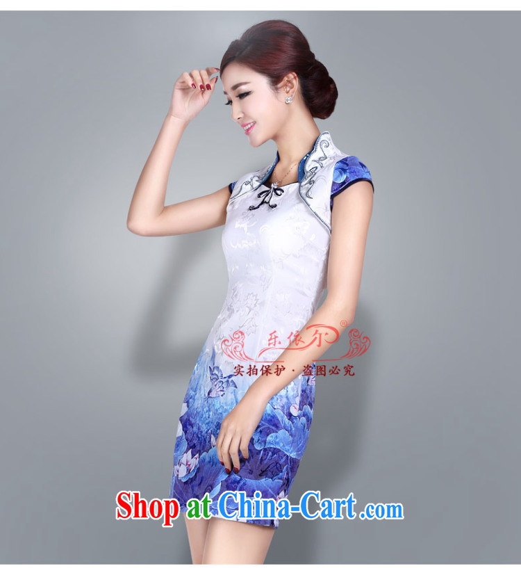 And, according to Ms. summer retro improved cheongsam dress-fasteners embroidered classic short, cultivating daily cheongsam dress LYE 8802 white XXL pictures, price, brand platters! Elections are good character, the national distribution, so why buy now enjoy more preferential! Health