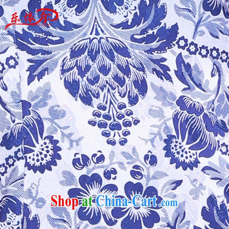 And, according to summer dress new daily retro dresses blue and white porcelain antique Ethnic Wind improved cheongsam dress LYE 9014 blue XXL, and, in accordance with (leyier), online shopping