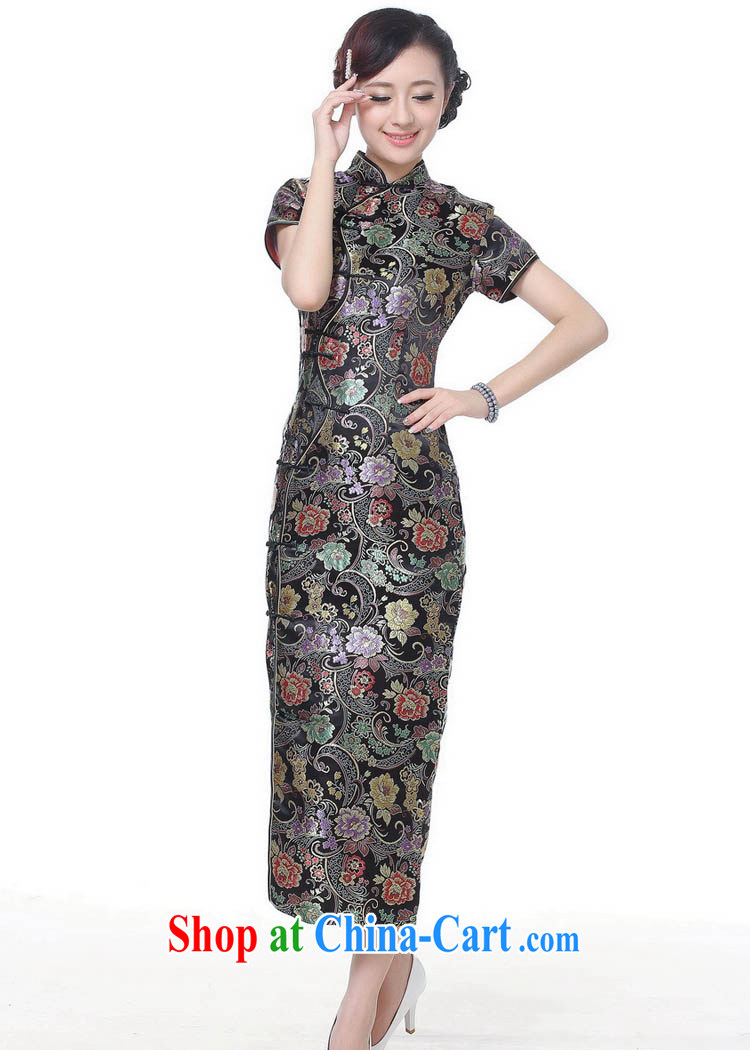 Ko Yo Mephidross Colorful spring and summer Girls High long Silk Cheongsam retro long high on the truck cheongsam dress CHUANGQIPAO C 0001 red 180/3 XL pictures, price, brand platters! Elections are good character, the national distribution, so why buy now enjoy more preferential! Health