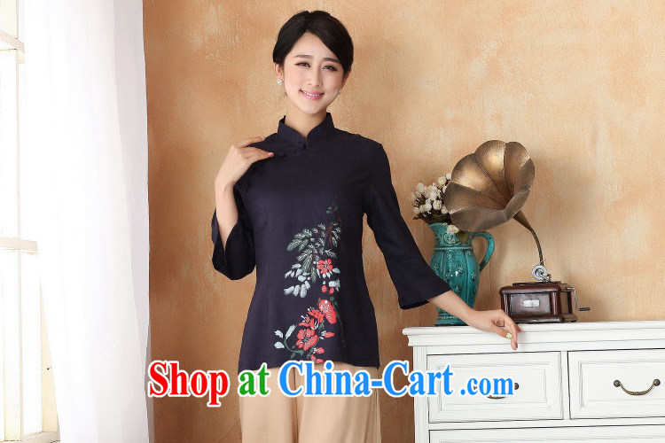 Take the 2014 new stylish hand painted dresses T-shirt cotton the larger Chinese female improved Han-Chinese, summer - 1 blue 3 XL pictures, price, brand platters! Elections are good character, the national distribution, so why buy now enjoy more preferential! Health
