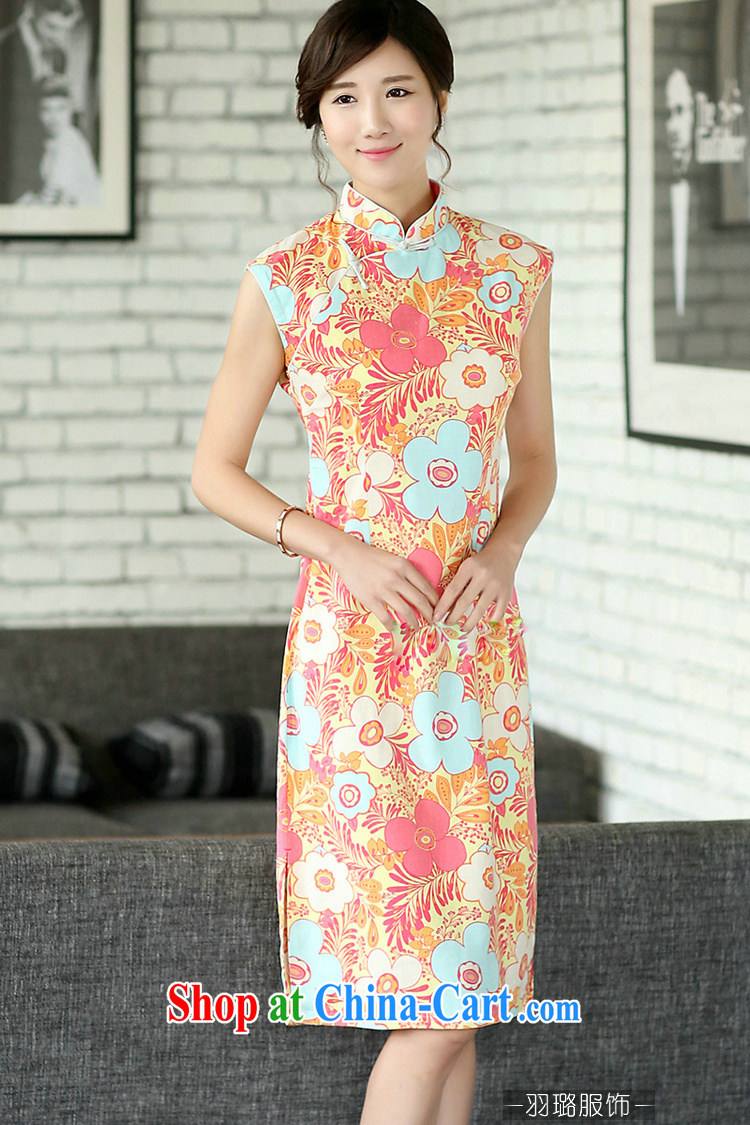 Jessup, new, improved daily Chinese linen arts, summer basket stamp duty the dresses sleeveless girl cheongsam dress CQP 557 sleeveless warm spring M pictures, price, brand platters! Elections are good character, the national distribution, so why buy now enjoy more preferential! Health