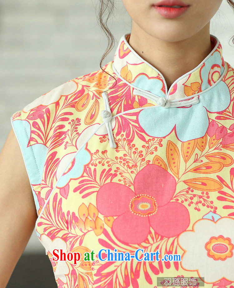 Jessup, new, improved daily Chinese linen arts, summer basket stamp duty the dresses sleeveless girl cheongsam dress CQP 557 sleeveless warm spring M pictures, price, brand platters! Elections are good character, the national distribution, so why buy now enjoy more preferential! Health