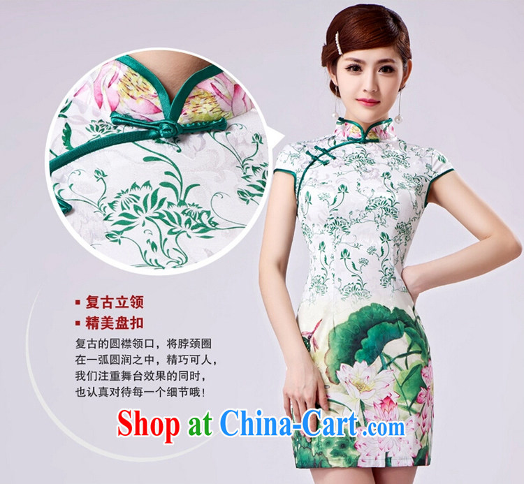 Rain is still clothing and improved modern marriages, short cheongsam Ethnic Wind traditional Chinese standard photo building Photo Album qipao QP 7027 photo color XXL pictures, price, brand platters! Elections are good character, the national distribution, so why buy now enjoy more preferential! Health