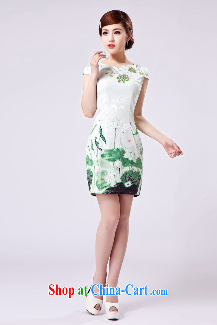 Rain Coat is stylish and improved cheongsam marriages China wind short cheongsam photo building photo embroidered cheongsam QP 7029 photo color XXL pictures, price, brand platters! Elections are good character, the national distribution, so why buy now enjoy more preferential! Health