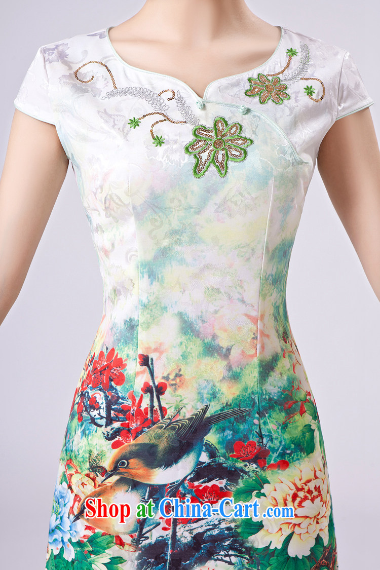 Rain Coat is stylish and improved cheongsam Photo Album summer short elegant beauty, China wind graphics thin daily outfit QP 7031 photo color XXL pictures, price, brand platters! Elections are good character, the national distribution, so why buy now enjoy more preferential! Health