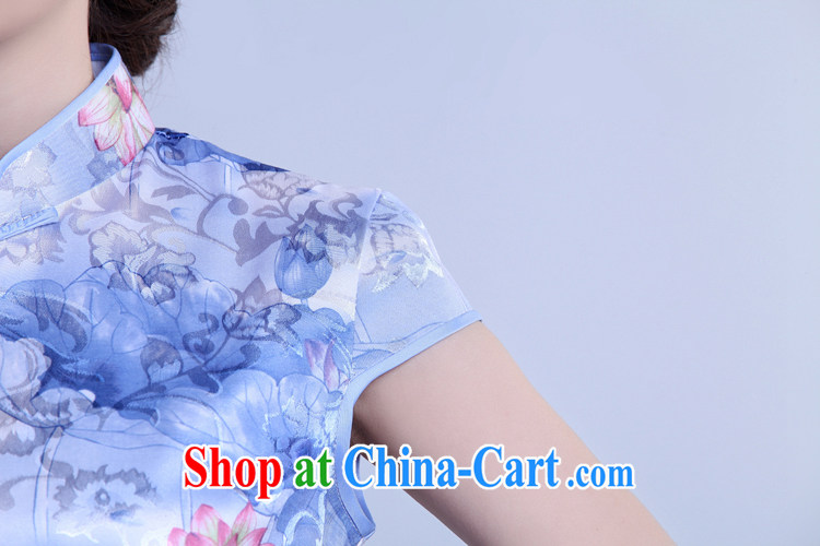 Rain Coat is stylish and refined bridal dresses elegant Ethnic Wind Chinese, short, daily outfit photo building Photo Album qipao QP 7050 blue XXL pictures, price, brand platters! Elections are good character, the national distribution, so why buy now enjoy more preferential! Health