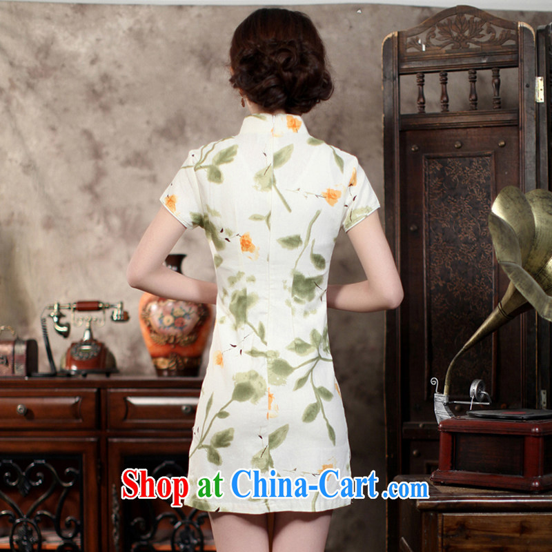 Rain Coat yet stylish Chinese wind bridal dresses short-sleeved Chinese Dress larger photo Wedding Video thin short daily outfit QP 7051 photo color M, rain is clothing, and shopping on the Internet