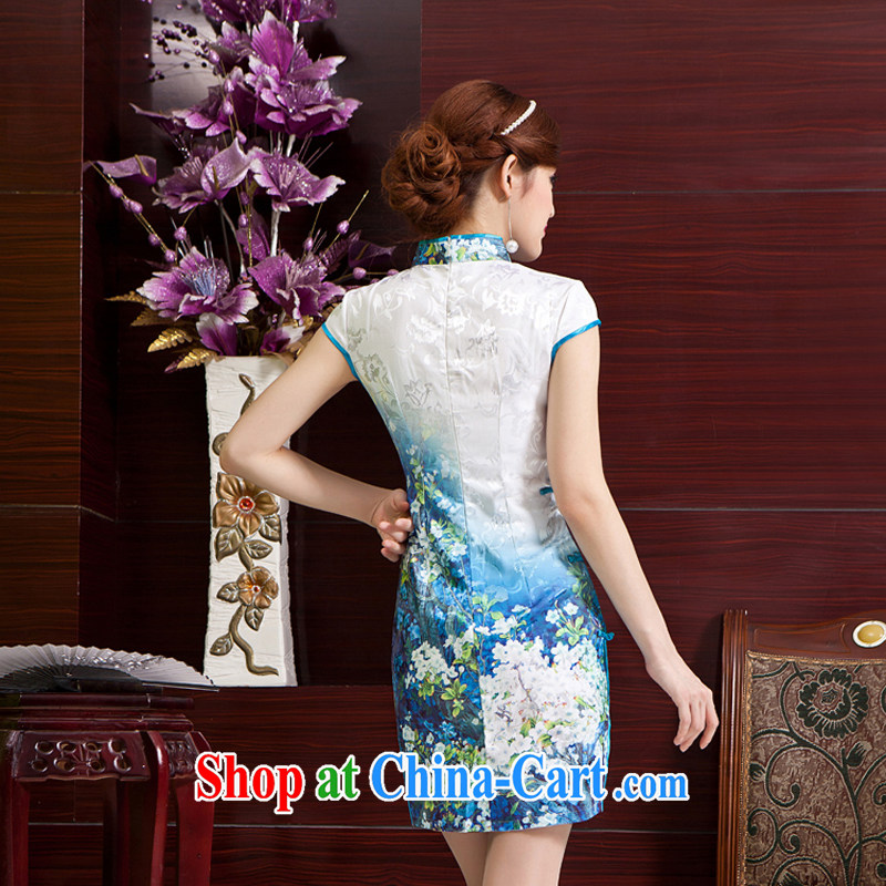 Rain is still Yi Ying House bridal photography photography cheongsam Chinese wedding MOM short stylish dresses skirts daily outfit outfit beauty QP 7052 photo color XXL, rain is still Yi, shopping on the Internet