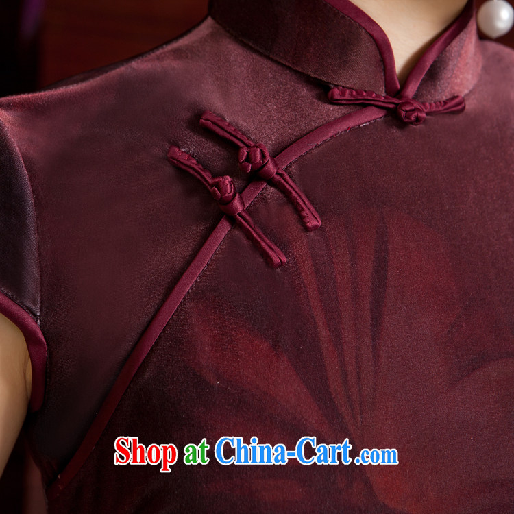 Rain Coat is stylish and refined bride's mother cheongsam Chinese Ethnic Wind traditional classic short-sleeved qipao upscale Chinese QP 7062 photo color XXL pictures, price, brand platters! Elections are good character, the national distribution, so why buy now enjoy more preferential! Health