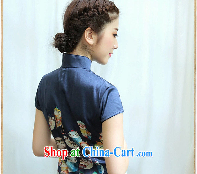 proverbial hero once and for all and sweet, Silk Cheongsam shirt improved summer China wind Chinese Tang Women's clothes ethnic wind arts white XL pictures, price, brand platters! Elections are good character, the national distribution, so why buy now enjoy more preferential! Health