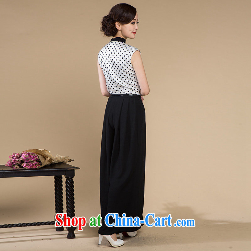 The proverbial hero once and for all -- ice rock new summer fashion snow spinning retro wide leg trousers elegance breathable pants black 2 XL - pre-sale 7 days, once and for all, and proverbial hero, and shopping on the Internet