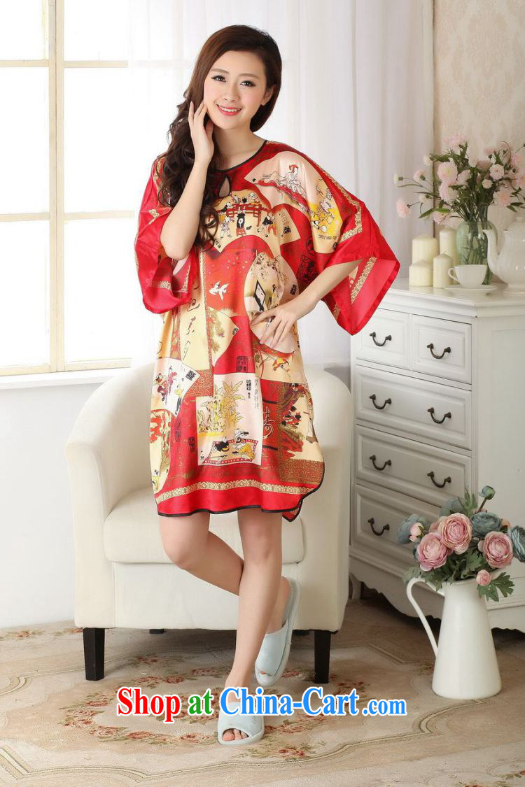 Take the new summer fashion ladies round collar retro figures damask Chinese Robes Chinese bathrobe red are code pictures, price, brand platters! Elections are good character, the national distribution, so why buy now enjoy more preferential! Health