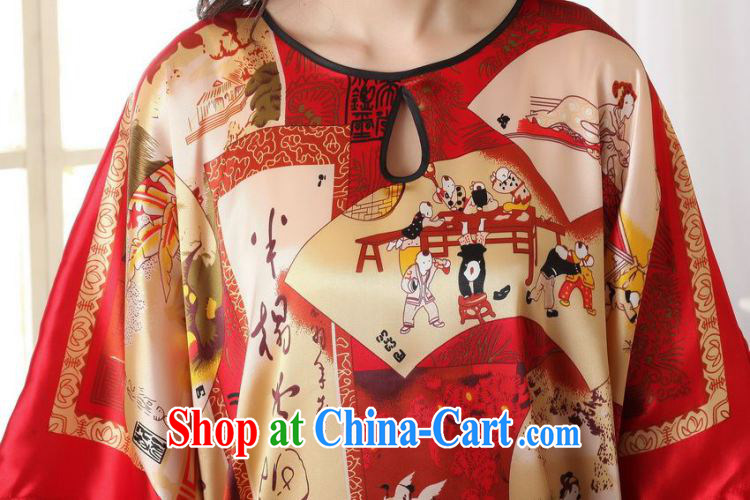 Take the new summer fashion ladies round collar retro figures damask Chinese Robes Chinese bathrobe red are code pictures, price, brand platters! Elections are good character, the national distribution, so why buy now enjoy more preferential! Health