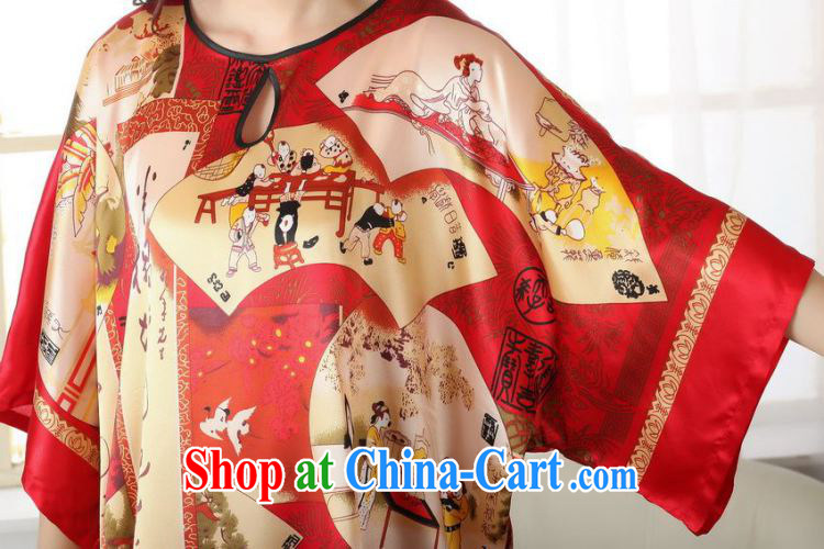 Take the new summer fashion ladies round collar retro figures damask Chinese Robes Chinese bathrobe red are code pictures, price, brand platters! Elections are good character, the national distribution, so why buy now enjoy more preferential! Health