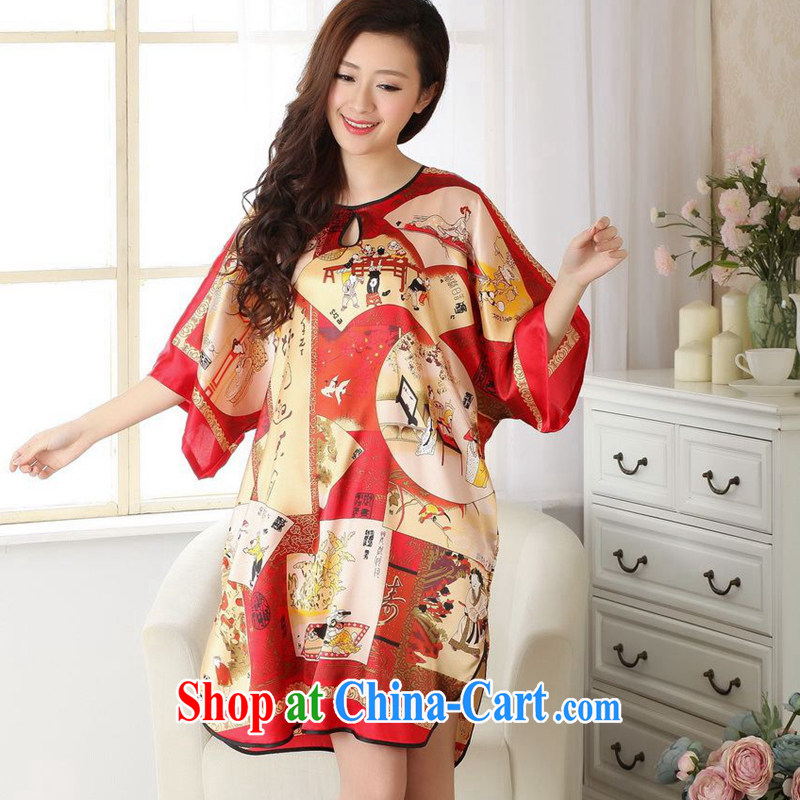 Take the new summer fashion ladies round collar retro figures, the Chinese Robes Chinese Robes red, code, and spend, and, on-line shopping