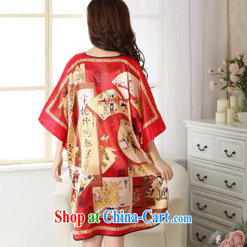 Take the new summer fashion ladies round collar retro figures, the Chinese Robes Chinese Robes red, code, and spend, and, on-line shopping