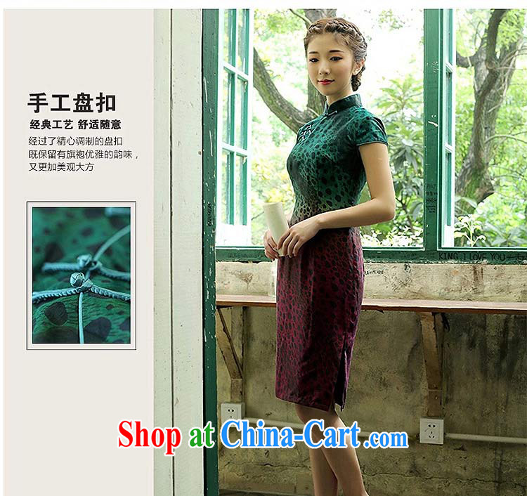once and for all and fatally jealous Chung Nga silk upscale retro new dresses 2014 summer skirt outfit improved daily fashion fancy L - pre-sale 30 Days pictures, price, brand platters! Elections are good character, the national distribution, so why buy now enjoy more preferential! Health