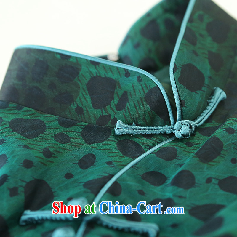 once and for all and fatally jealous Chung Nga silk upscale retro new dresses 2014 summer skirt outfit improved daily fashion fancy L - pre-sale 30 days, once and for all, and proverbial hero, and shopping on the Internet