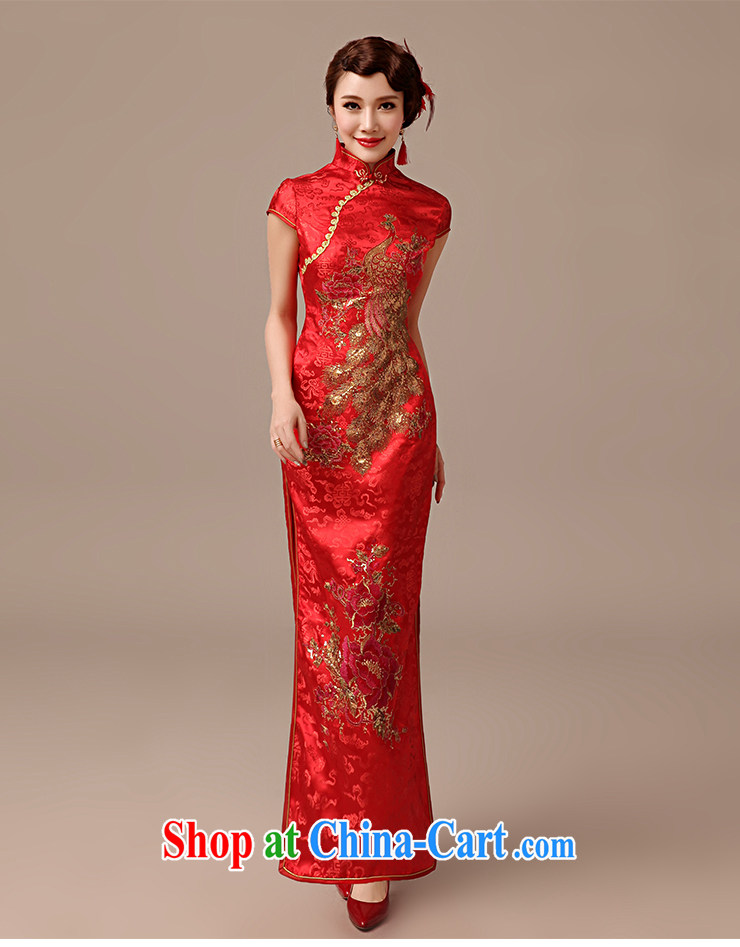 Dirty comics 2015 new marriages, long serving toast cheongsam Chinese Antique large Code Red Beauty dresses red XL pictures, price, brand platters! Elections are good character, the national distribution, so why buy now enjoy more preferential! Health