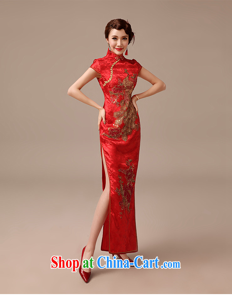 Dirty comics 2015 new marriages, long serving toast cheongsam Chinese Antique large Code Red Beauty dresses red XL pictures, price, brand platters! Elections are good character, the national distribution, so why buy now enjoy more preferential! Health