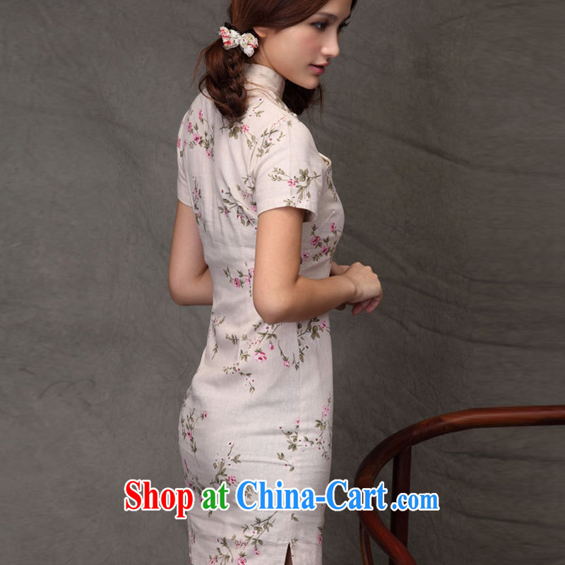 Jessup, new spring and summer women's clothing qipao improved Chinese short-sleeved cotton the retro cheongsam dress VG 822 late summer XXL outfit, Jessup, and shopping on the Internet