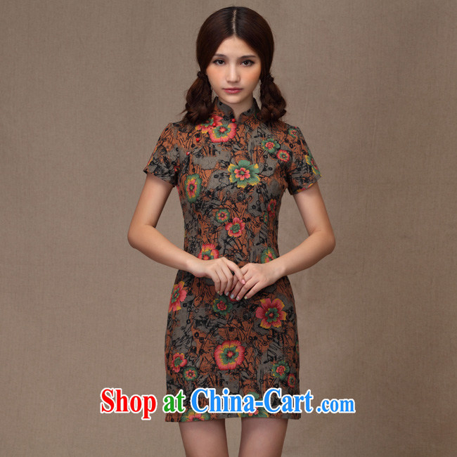 Jessup, new spring and summer classic retro floral beauty improved cotton the ramp ends cheongsam dress the forklift truck cheongsam dress FJ 230 Monet cheongsam XXL pictures, price, brand platters! Elections are good character, the national distribution, so why buy now enjoy more preferential! Health