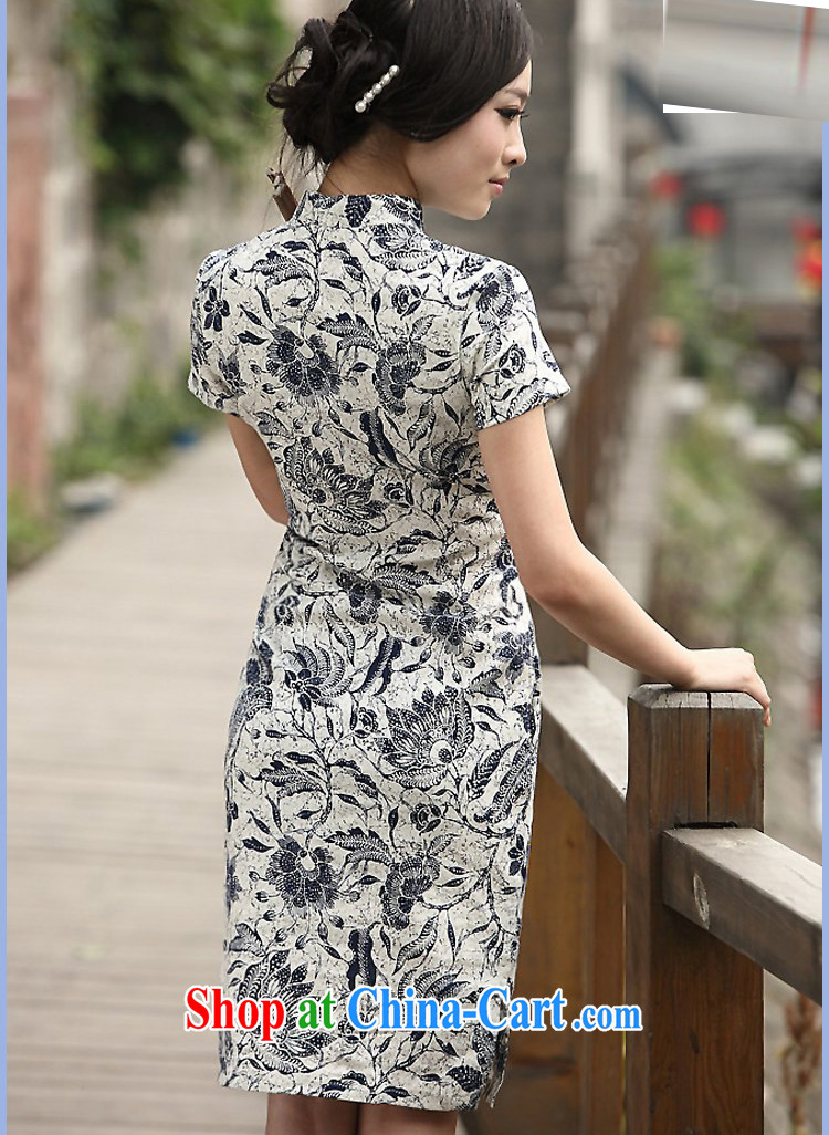 Jessup, new spring and summer clothes only classic blue and white porcelain embossed cotton Ma Sau San improved cotton the cheongsam dress VZ 898 blue and white porcelain cheongsam L pictures, price, brand platters! Elections are good character, the national distribution, so why buy now enjoy more preferential! Health