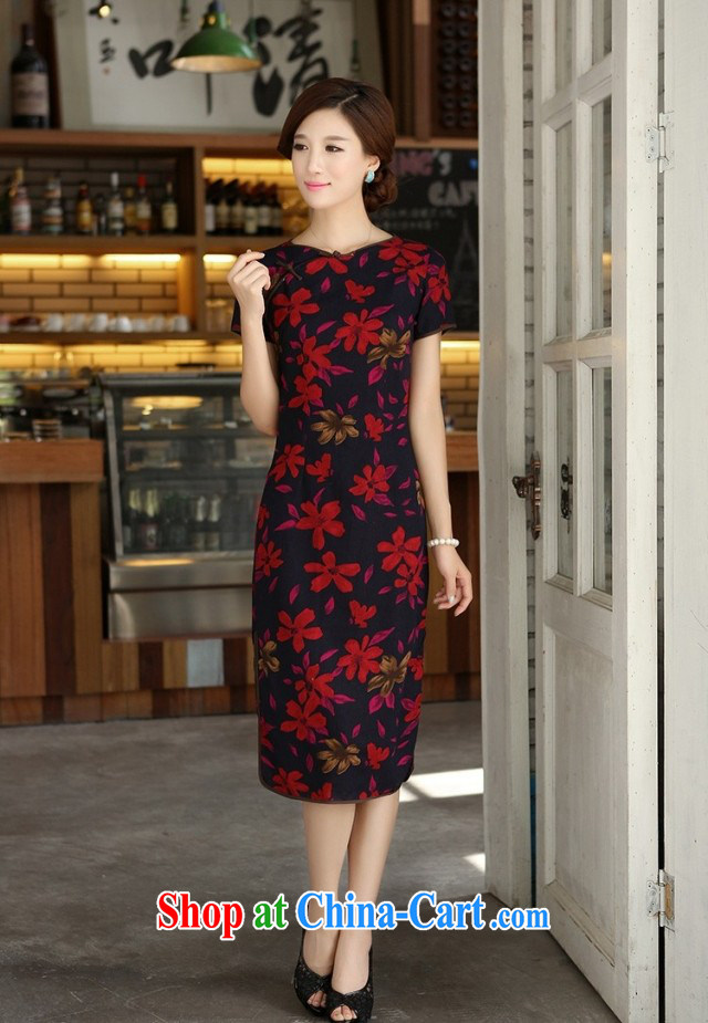 Jessup, new spring and summer women's clothing retro cotton the field for cultivating compact manual buckle long cheongsam dress MW 486 Maple Leaf round-collar XXL pictures, price, brand platters! Elections are good character, the national distribution, so why buy now enjoy more preferential! Health