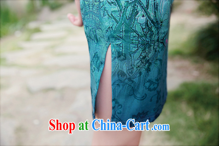 Alice Park 2015 summer new female dress improved stylish elegant dress short, retro-day cotton cheongsam dress 92 girls blue plum S recommended 95 Jack the following pictures, price, brand platters! Elections are good character, the national distribution, so why buy now enjoy more preferential! Health