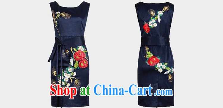 Days in accordance with Korean homes 2015 spring and summer with stylish and elegant style evening gown embroidered improved sleeveless dresses 6007 - 1 blue XXL pictures, price, brand platters! Elections are good character, the national distribution, so why buy now enjoy more preferential! Health