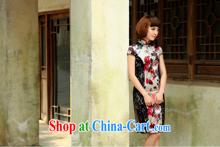 Birds love tack General nostalgic 2015 spring new lace stitching improved fashion cheongsam QD 502 fancy S pictures, price, brand platters! Elections are good character, the national distribution, so why buy now enjoy more preferential! Health